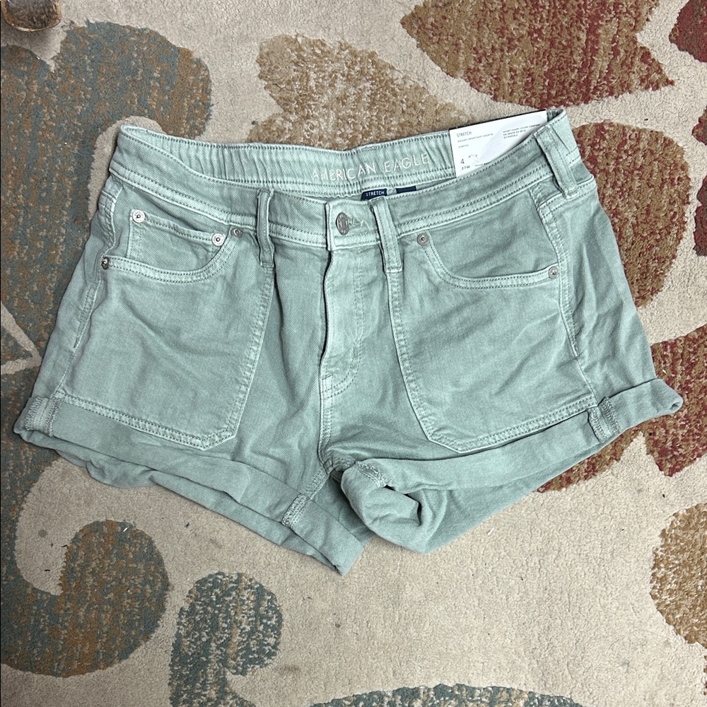 American Eagle Outfitters Women's Mint Jean Shorts
